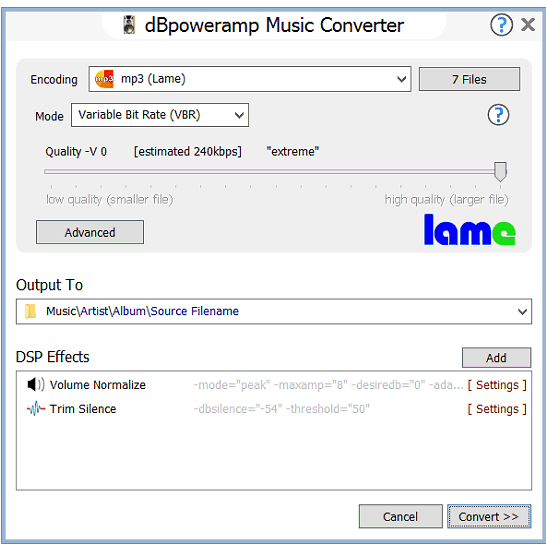 Convert  to MP3 using free software or online converters